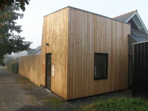 Réalisation d'une extension à ossature bois près de Saint Malo